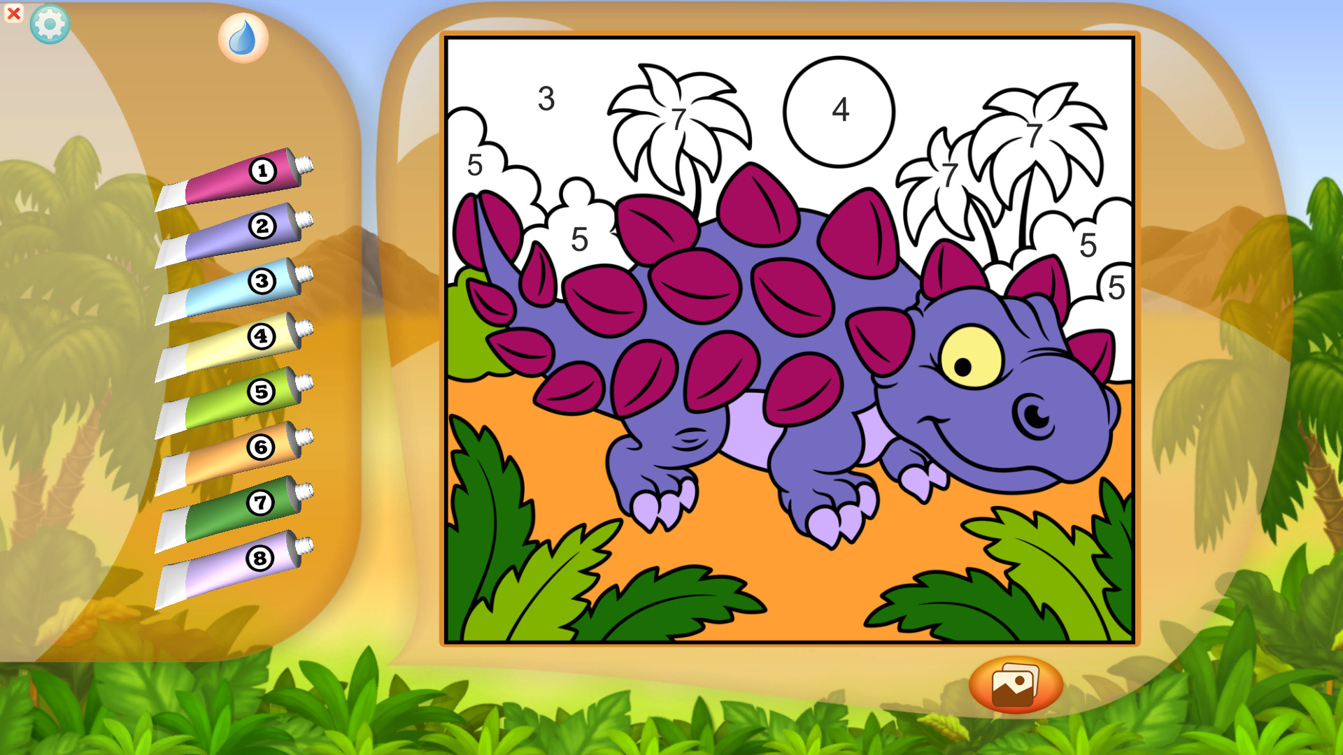 Color by Numbers - Dinosaurs Demo #3