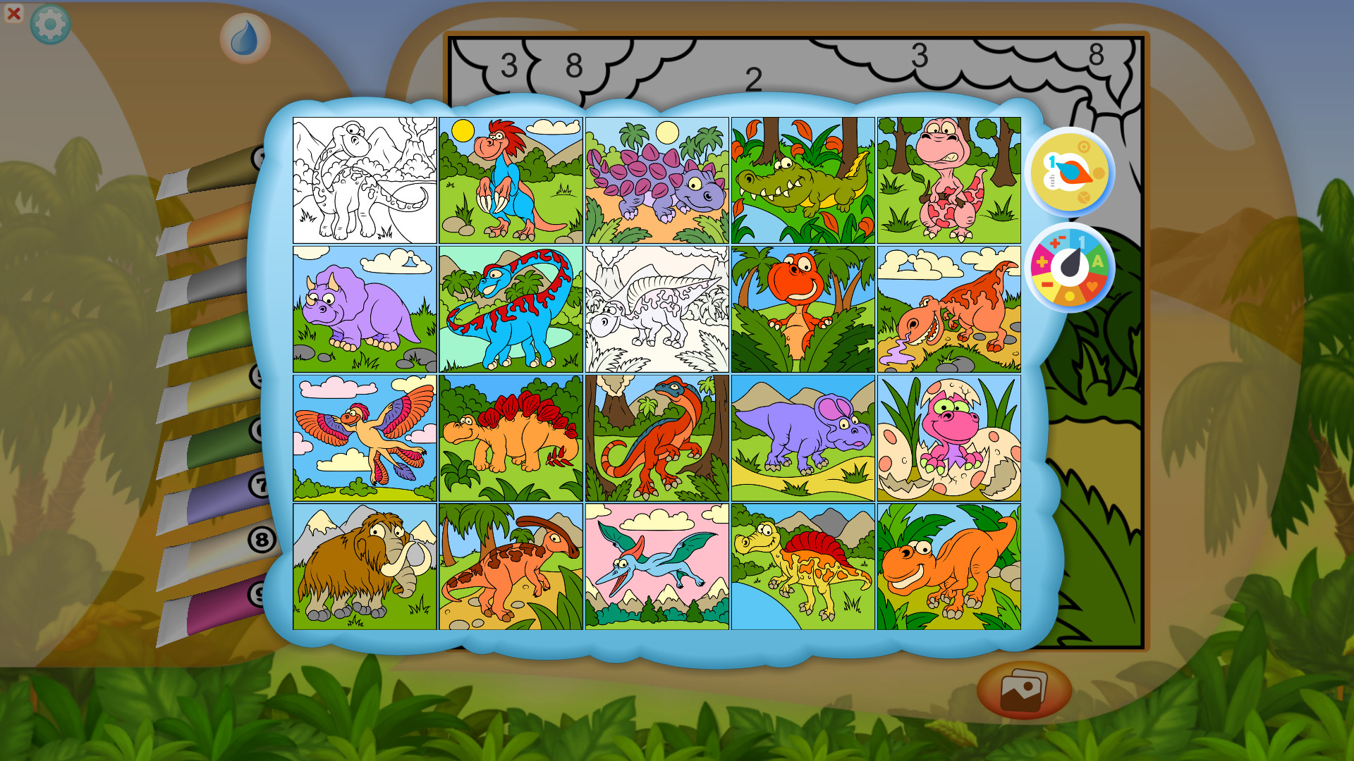 Color by Numbers - Dinosaurs Demo #2