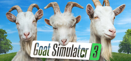 Steam header art for Goat Simulator 3