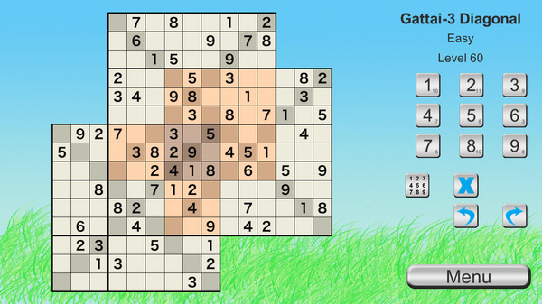 Ultimate Sudoku Collection - Gattai-3 Diagonal Pack for steam Ultimate Sudoku Collection - Gattai-3 Diagonal Pack for steam