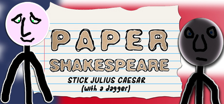 Paper Shakespeare: Stick Julius Caesar (with a dagger) Cover Image