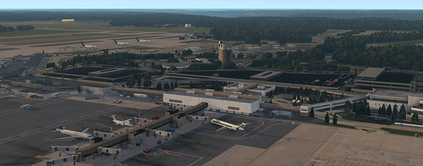 скриншот X-Plane 11 - Add-on: Skyline Simulations - KCVG - Cincinnati/Northern Kentucky International XP 4