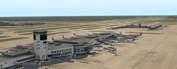 скриншот X-Plane 11 - Add-on: Skyline Simulations - KCVG - Cincinnati/Northern Kentucky International XP 0