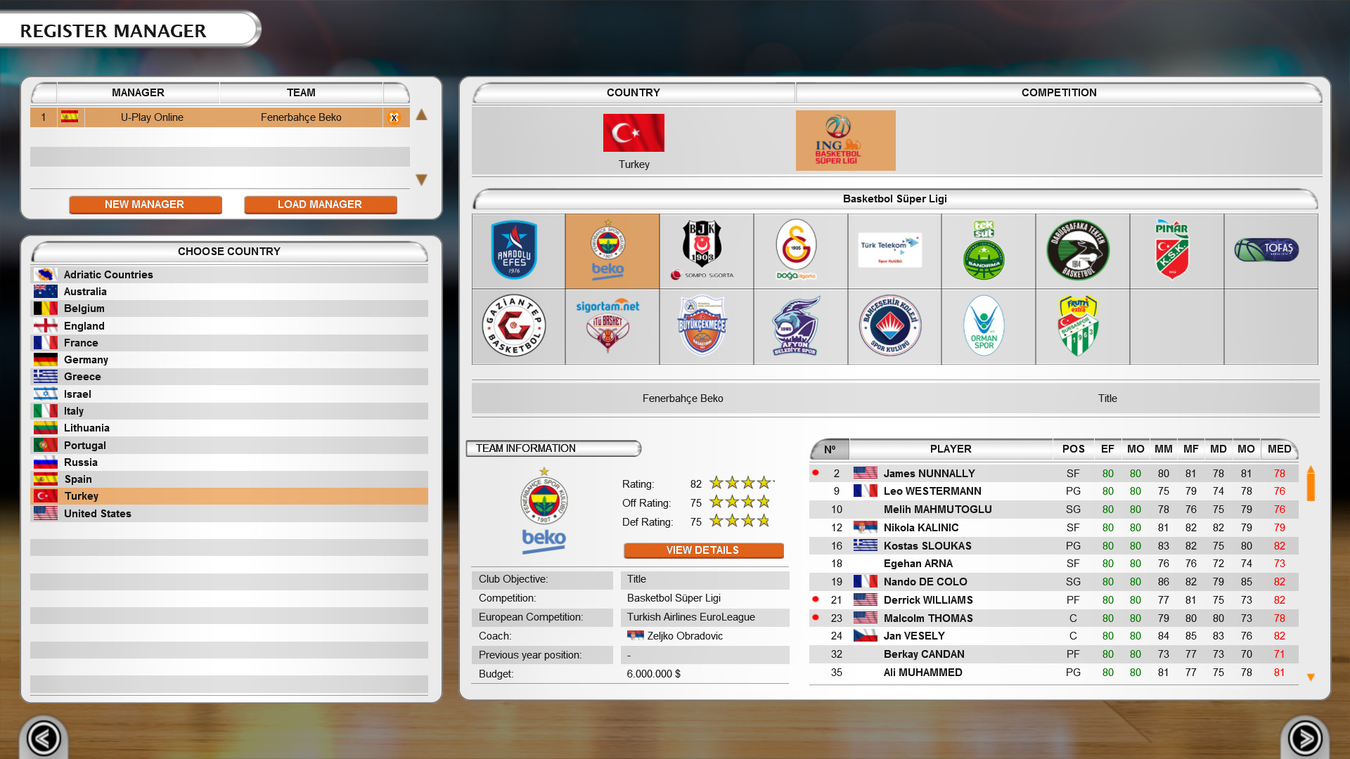 International Basketball Manager