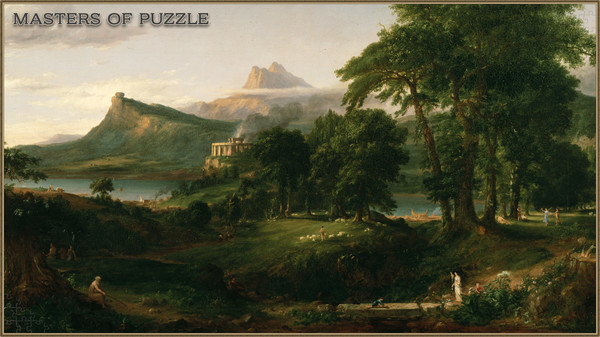 скриншот Masters of Puzzle - The Arcadian or Pastoral State by Thomas Cole 0