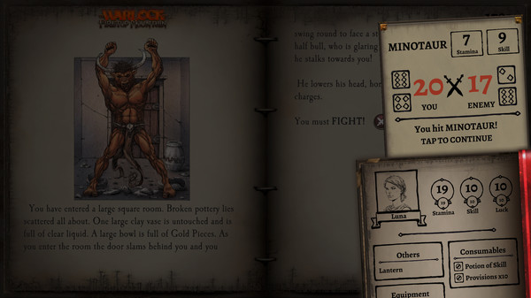 скриншот The Warlock of Firetop Mountain (Fighting Fantasy Classics) 1