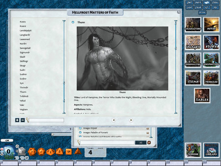 скриншот Fantasy Grounds - Hellfrost: Matters of Faith (Savage Worlds) 0