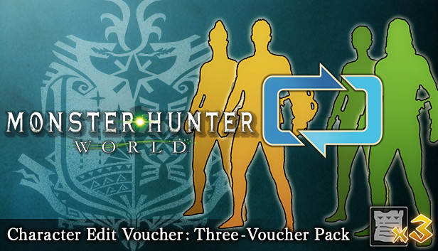 Steam Monster Hunter World 狩人の身だしなみチケット 3枚パック Steam Monster Hunter World 狩人の身だしなみチケット 3枚パック