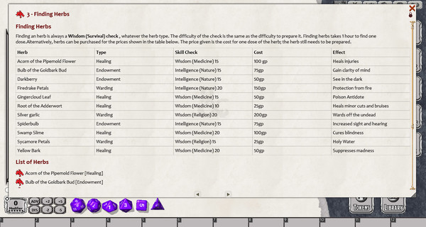 Fantasy Grounds - EN5ider: Nature's Remedy (5E) for steam Fantasy Grounds - EN5ider: Nature's Remedy (5E) for steam