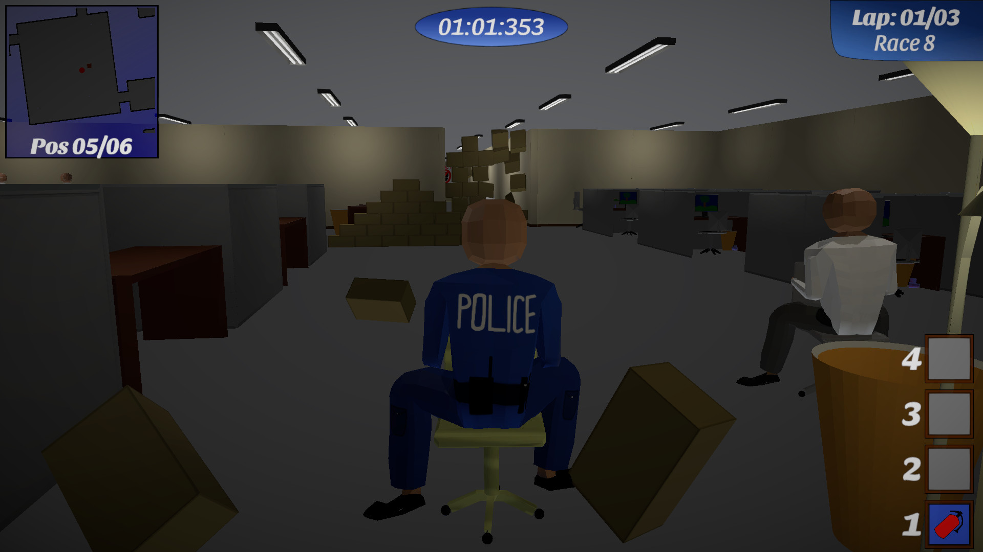 office chair racing game