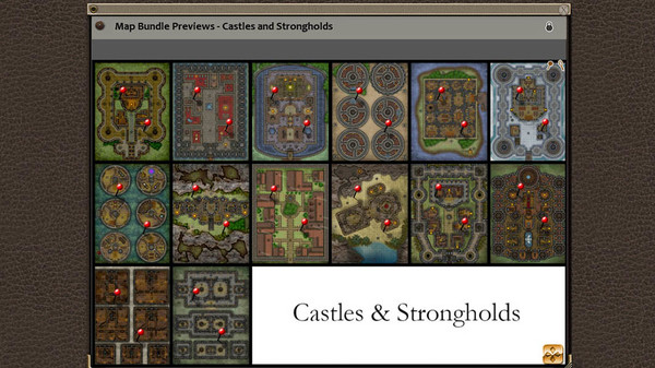 скриншот Fantasy Grounds - Paths to Adventure: Castles and Strongholds (Map Packs) 1