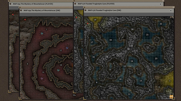 скриншот Fantasy Grounds - Paths to Adventure: Caves and Caverns (Map Pack) 2