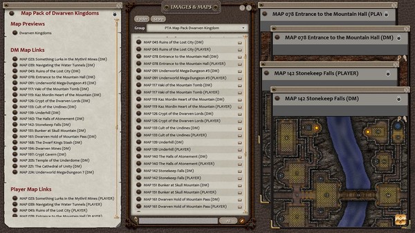 скриншот Fantasy Grounds - Paths to Adventure: Dwarven Kingdom (Map Pack) 0