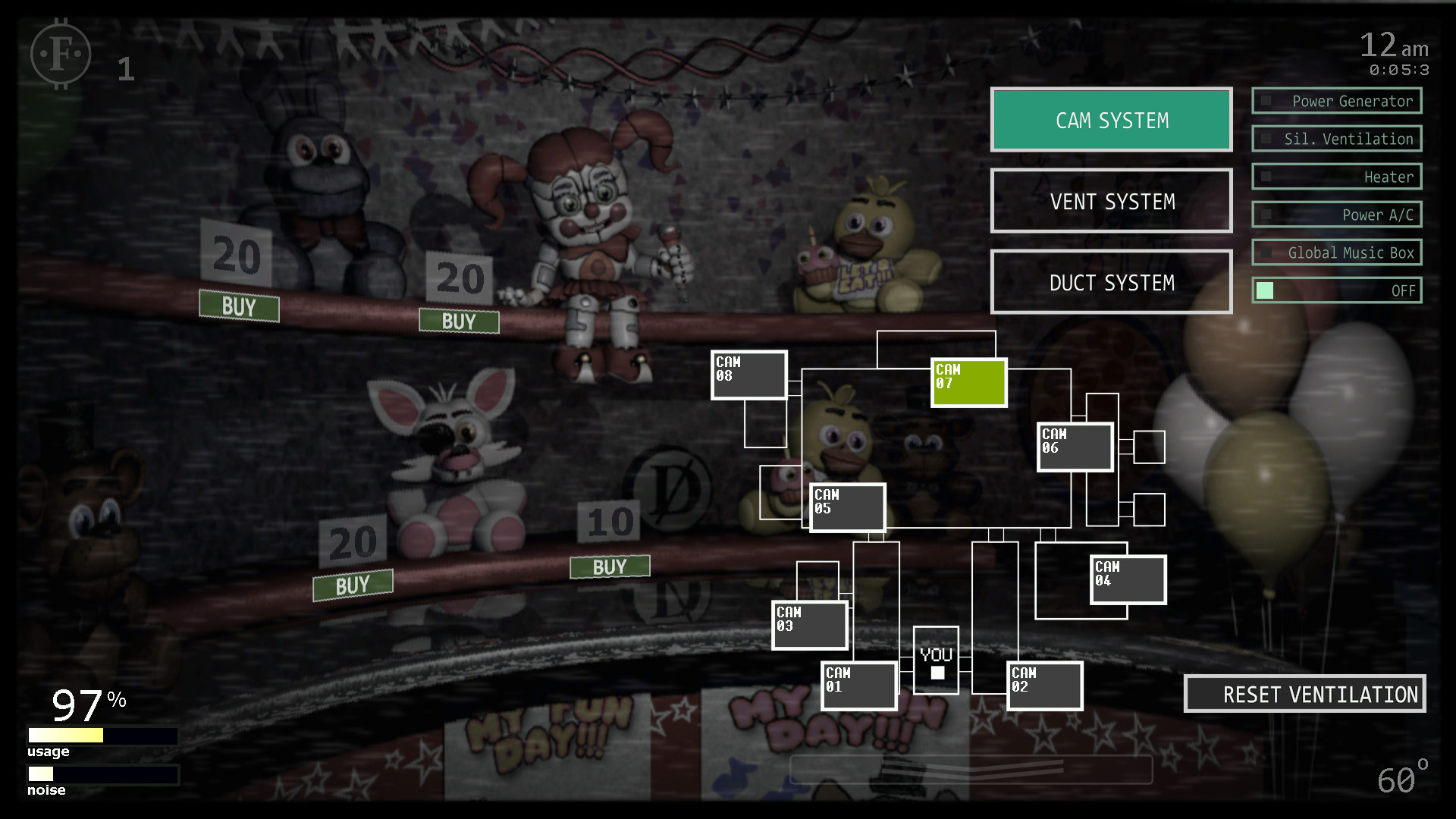 Five Nights at Freddy's 3: Custom Night (Night 7) 