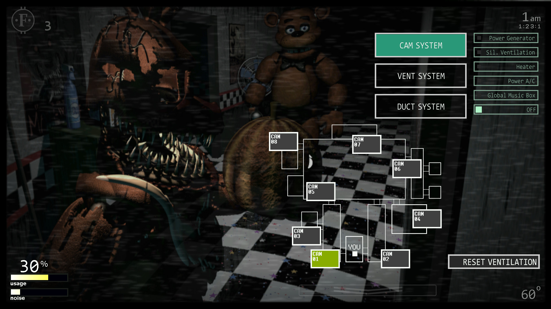 Compre Fnaf 1 Freddy Ultimate Custom Night Freddy Fazbear's