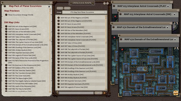 скриншот Fantasy Grounds - Paths to Adventure: Planar Excursions Map (Map Pack) 3