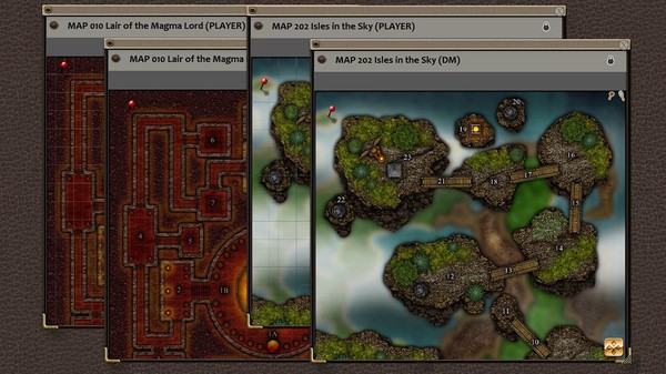 скриншот Fantasy Grounds - Paths to Adventure: Planar Excursions Map (Map Pack) 1