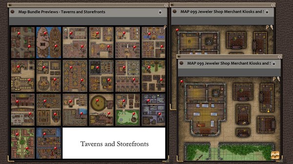 Fantasy Grounds - Paths to Adventure: Taverns and Storefronts (Map Pack) for steam Fantasy Grounds - Paths to Adventure: Taverns and Storefronts (Map Pack) for steam