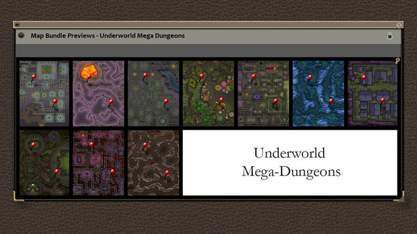 скриншот Fantasy Grounds - Paths to Adventure: Underworld Mega-Dungeons (Map Pack) 0