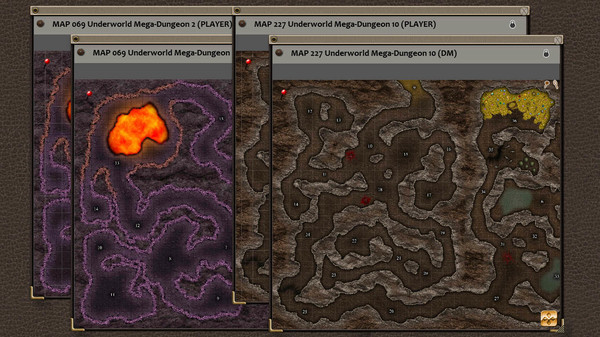 скриншот Fantasy Grounds - Paths to Adventure: Underworld Mega-Dungeons (Map Pack) 2