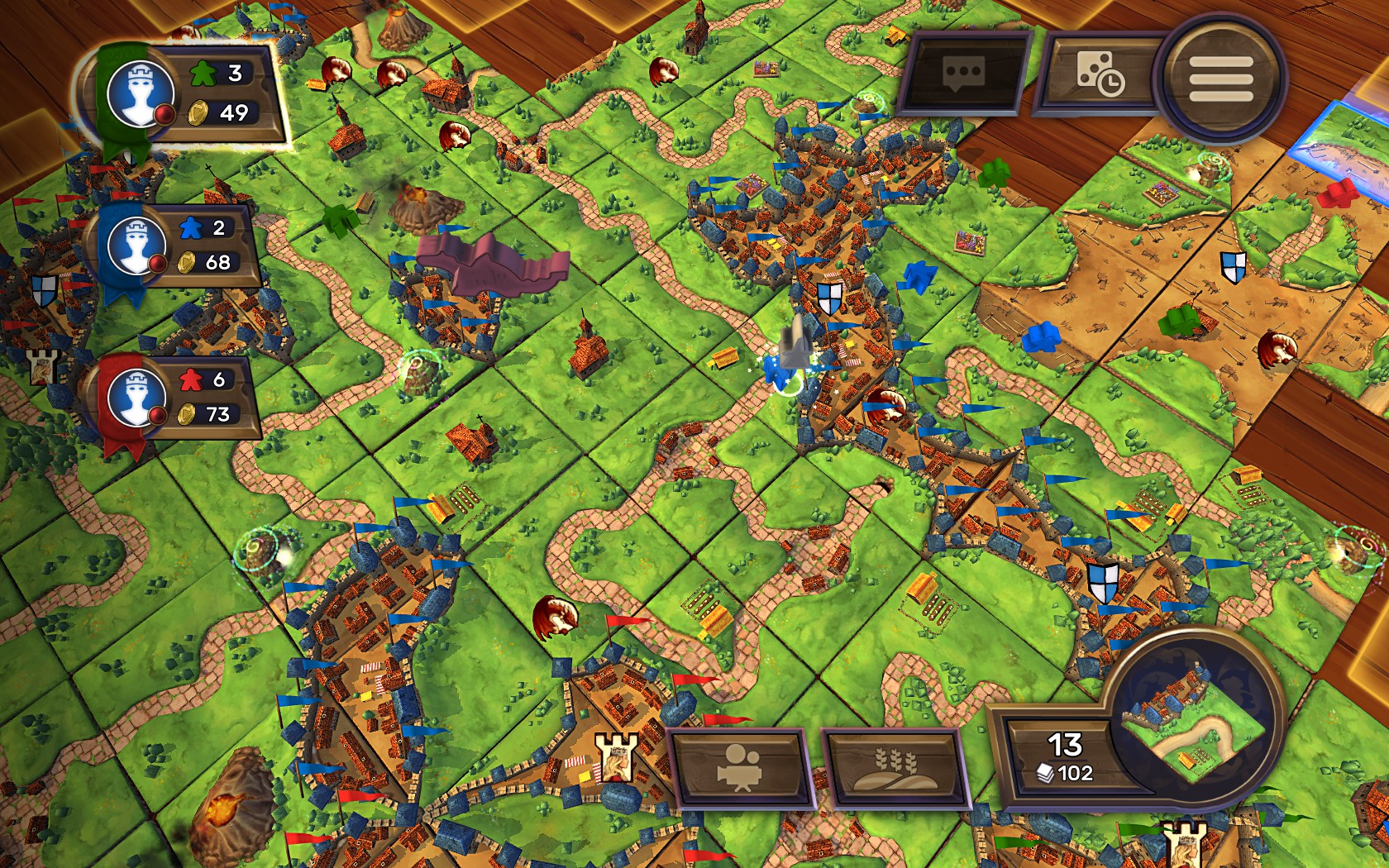 Carcassonne The Princess the Dragon Expansion on