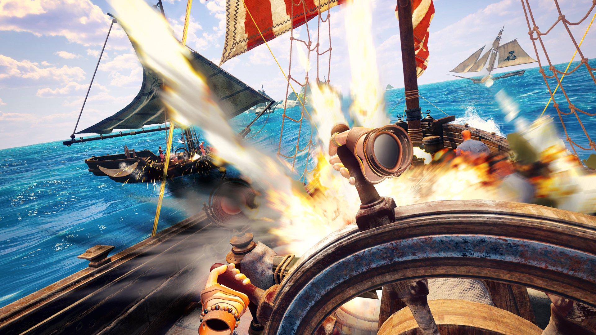 Новые игры море игр. Furious Seas VR. Море игр. Пиратский корабль обои.