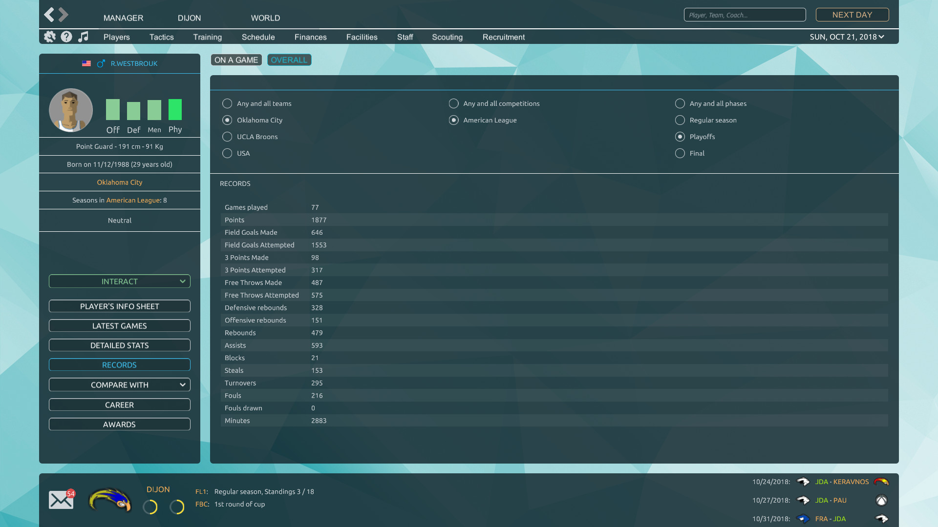 Pro Basketball Manager 2019 #7