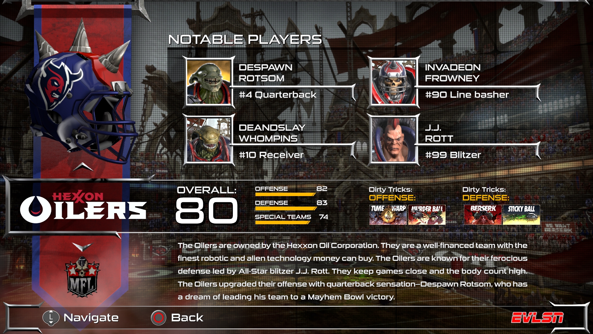 Mutant Football League - Purple Oil Pack #4