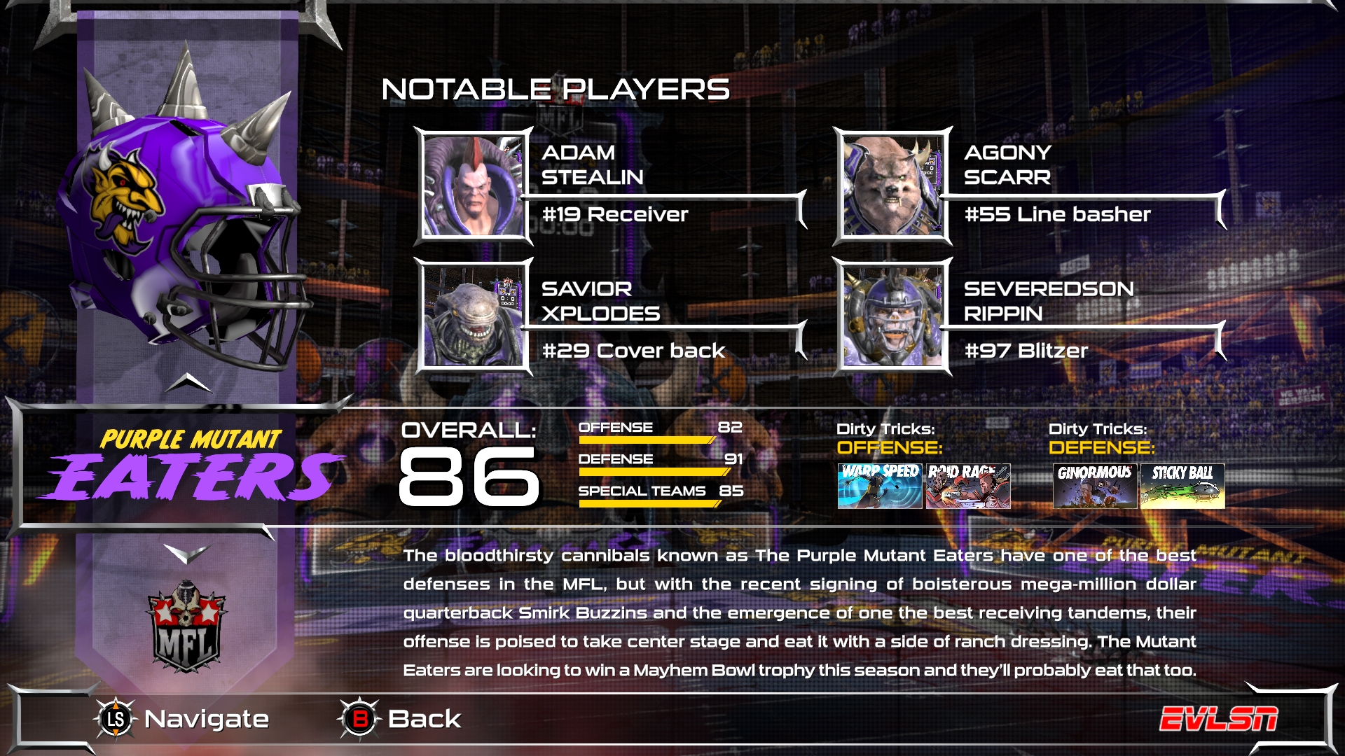 Mutant Football League - Purple Oil Pack #3