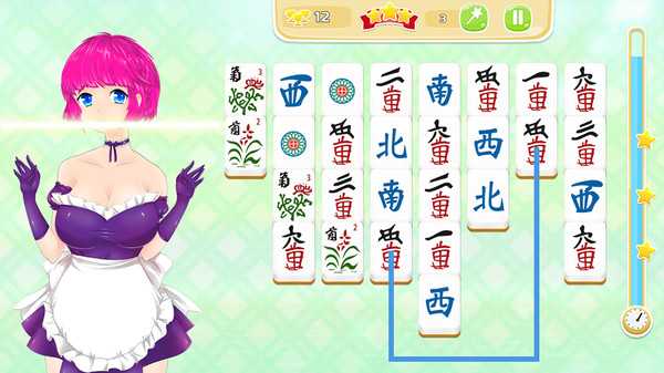 скриншот Mahjong Pretty Manga Girls 3