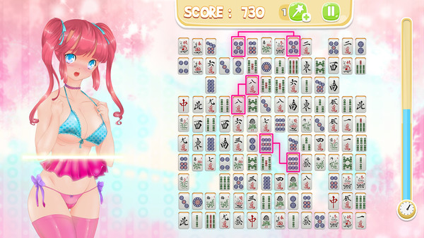 скриншот Mahjong Pretty Manga Girls 2