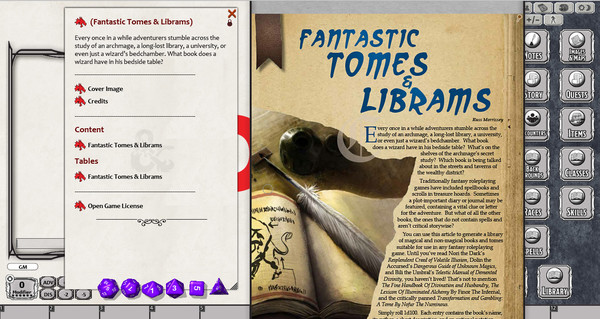 Fantasy Grounds - En5ider: Fantastic Tomes & Librams (5E) for steam Fantasy Grounds - En5ider: Fantastic Tomes & Librams (5E) for steam