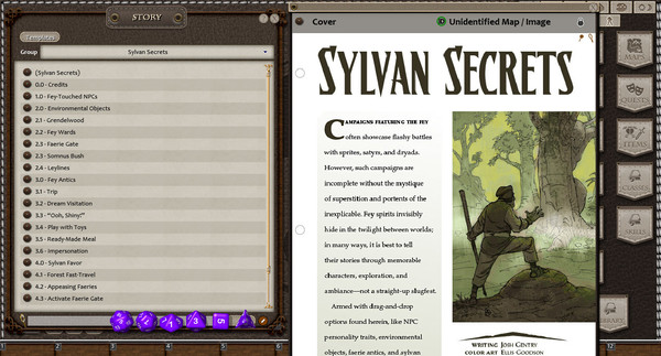 скриншот Fantasy Grounds - En5ider: Sylvan Secrets (5E) 0