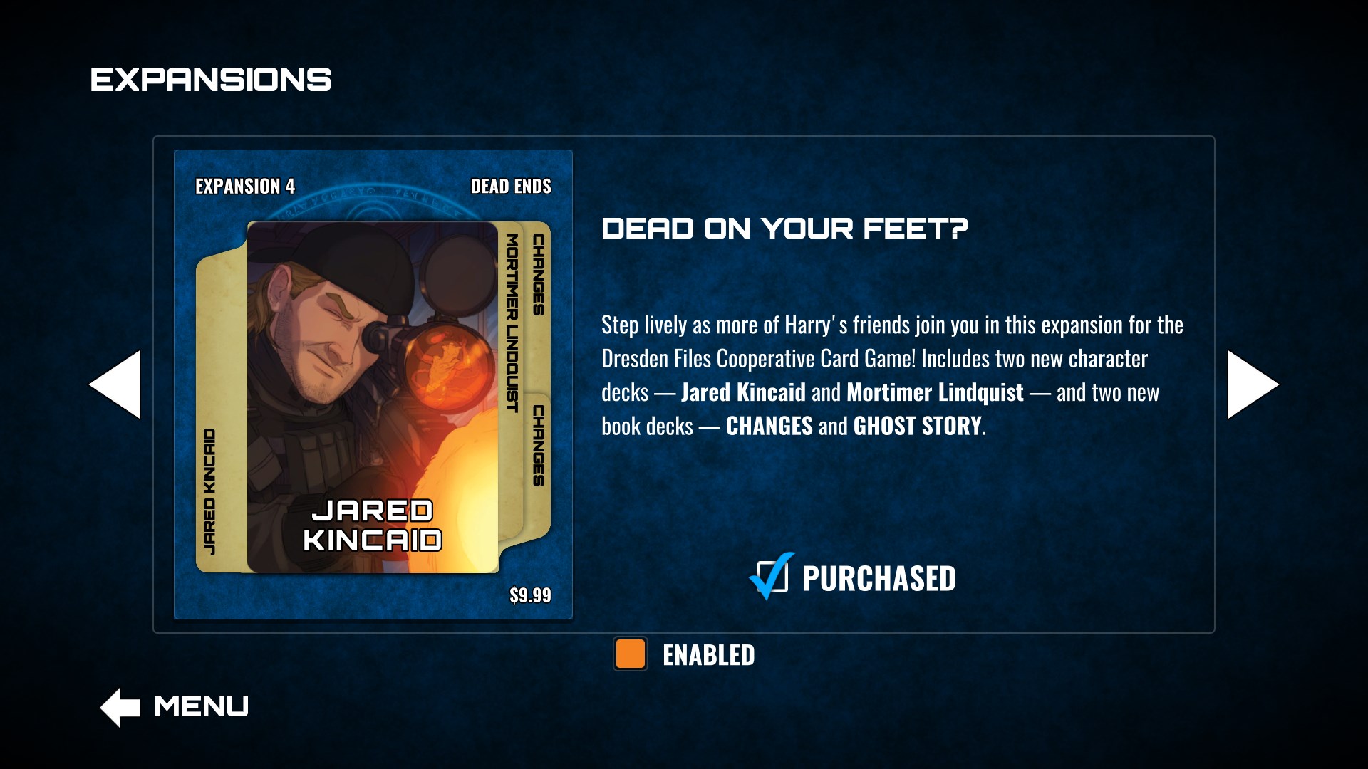 Dresden Files Cooperative Card Game - Dead Ends Featured Screenshot #1