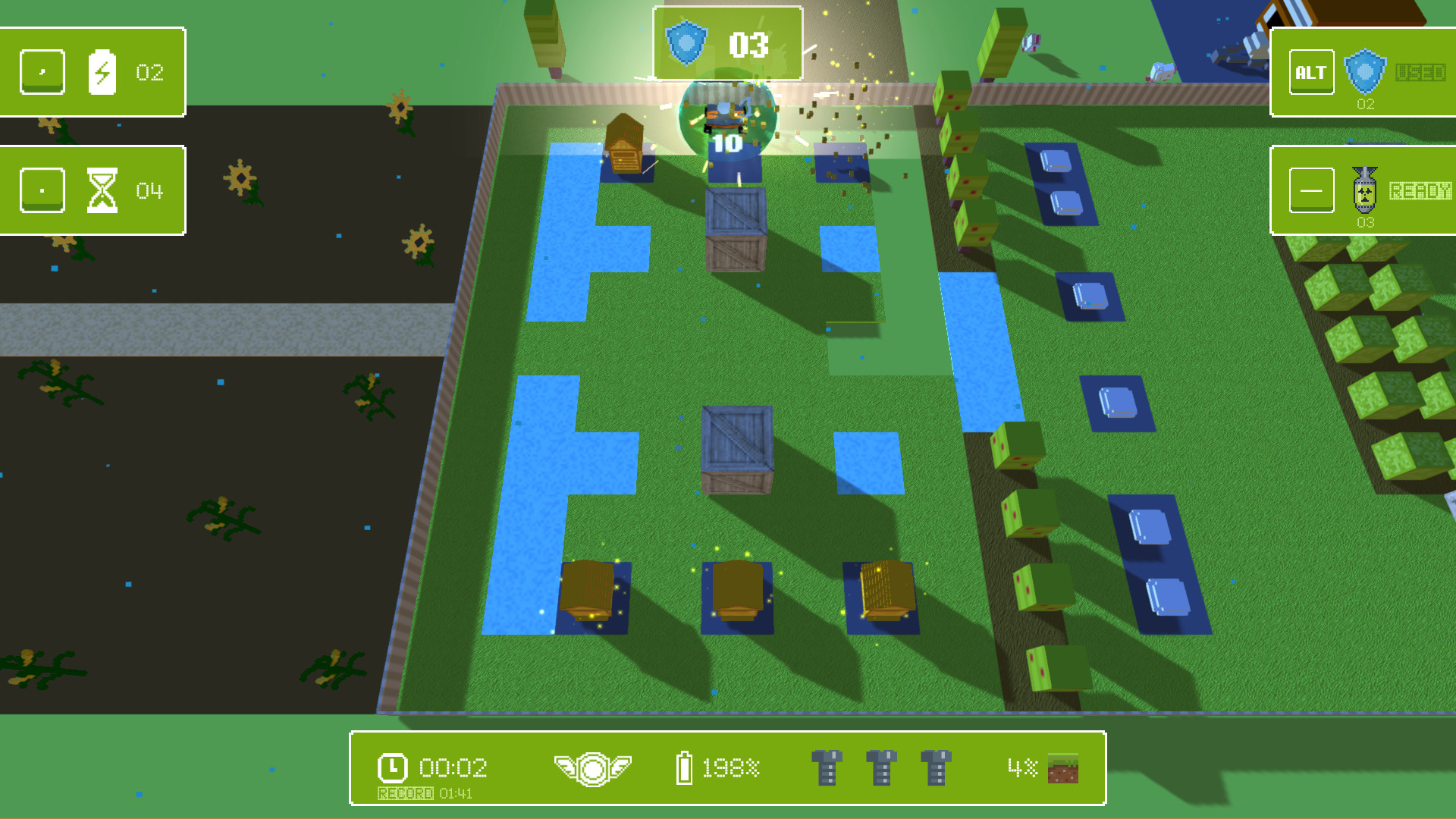 Grass Cutter - Blue Shield #2