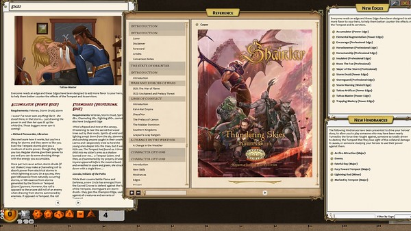 скриншот Fantasy Grounds - Shaintar: Thundering Skies (Savage Worlds) 0