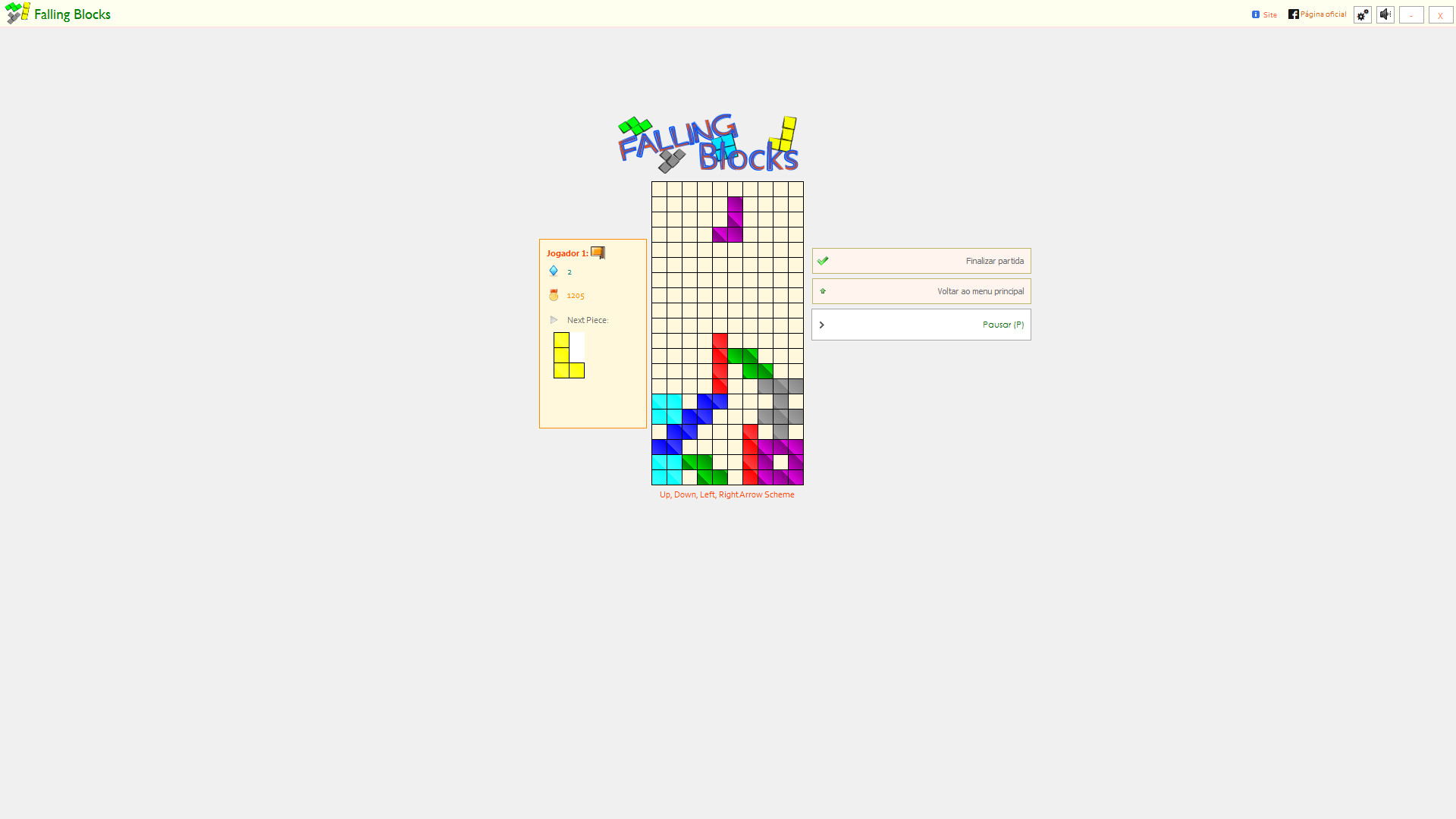 Play Tetris Falling Blocks game free online