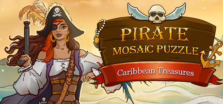 Pirate Mosaic Puzzle. Caribbean Treasures Cover Image