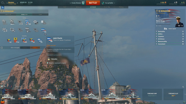 скриншот World of Warships - Monaghan Pack 4