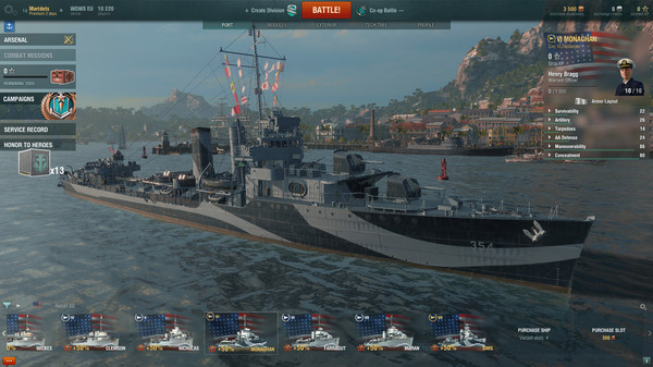 скриншот World of Warships - Monaghan Pack 0