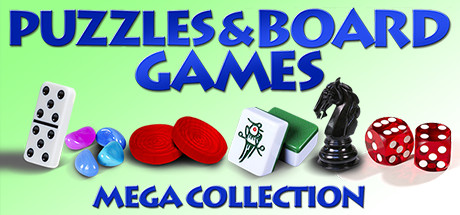 Puzzles and Board Games Mega Collection Cover Image