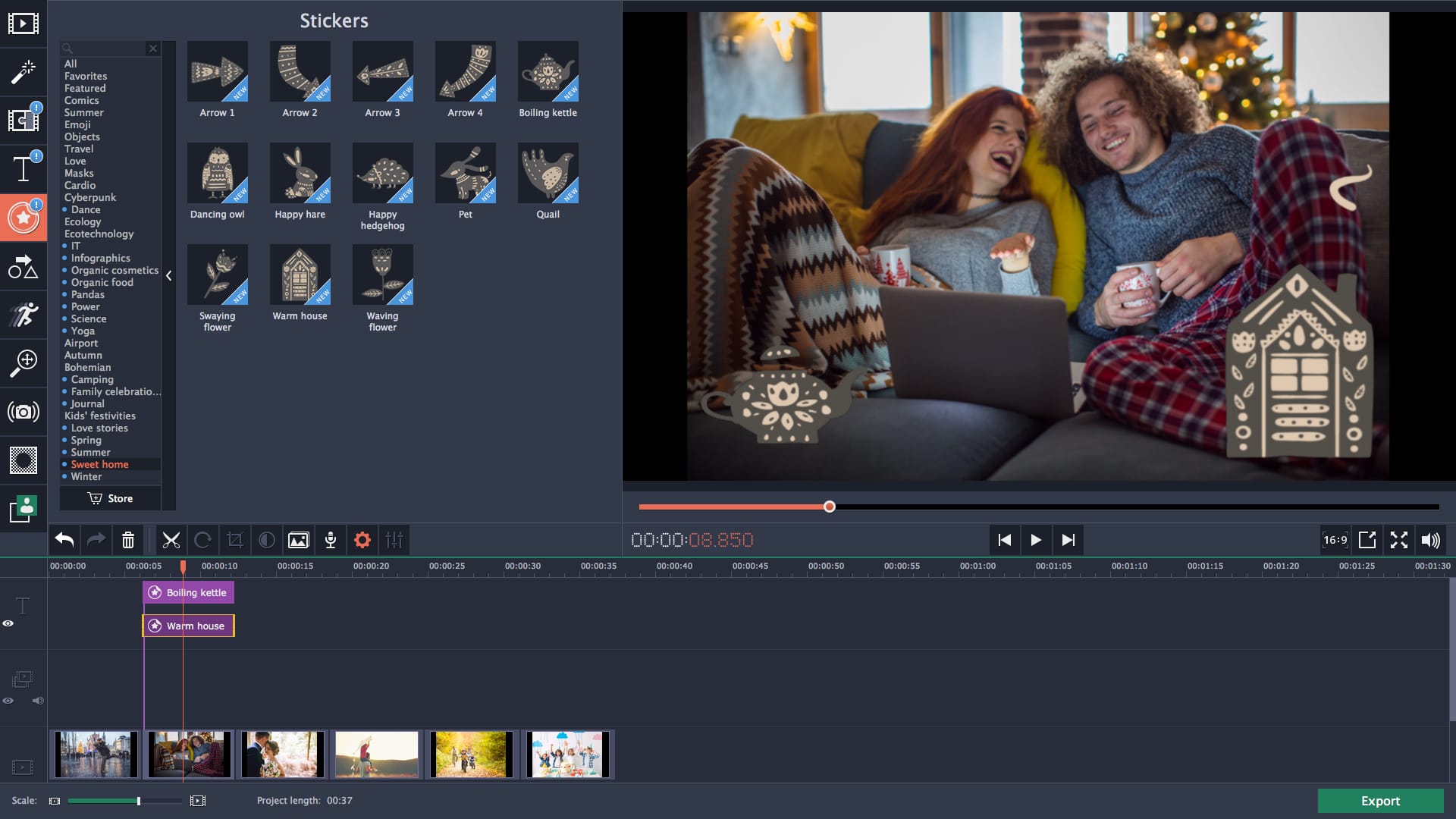 Movavi Video Editor Plus - Family Set | Steambase