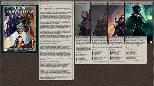 скриншот Fantasy Grounds - Harbinger's of Life & Death: Deathseer, Pale Master, and Vicar Class Pack (5E) 2