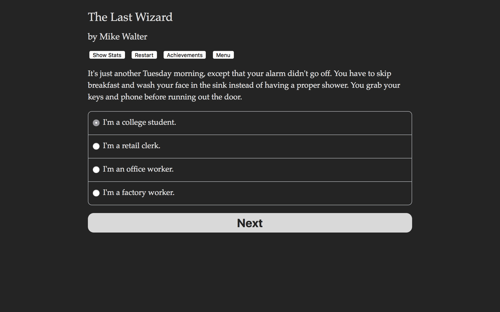 The Last Wizard Demo #2