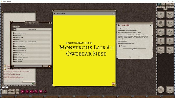 скриншот Fantasy Grounds - Monstrous Lair #1 Owlbear Nest (Any Ruleset) 0