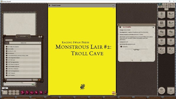 Fantasy Grounds - Monstrous Lair #2: Troll Cave (Any Ruleset)