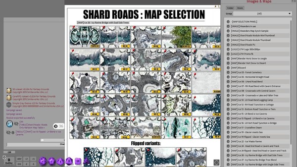 скриншот Fantasy Grounds - Meanders Map Pack: Shard Roads (Map Pack) 1