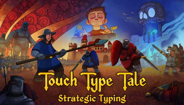 Imagen de la cápsula de "Touch Type Tale - Strategic Typing" que utilizó RoboStreamer para las transmisiones en Steam