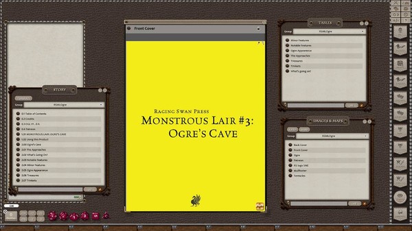 Fantasy Grounds - Monstrous Lair #3: Ogre Cave (Map Pack)