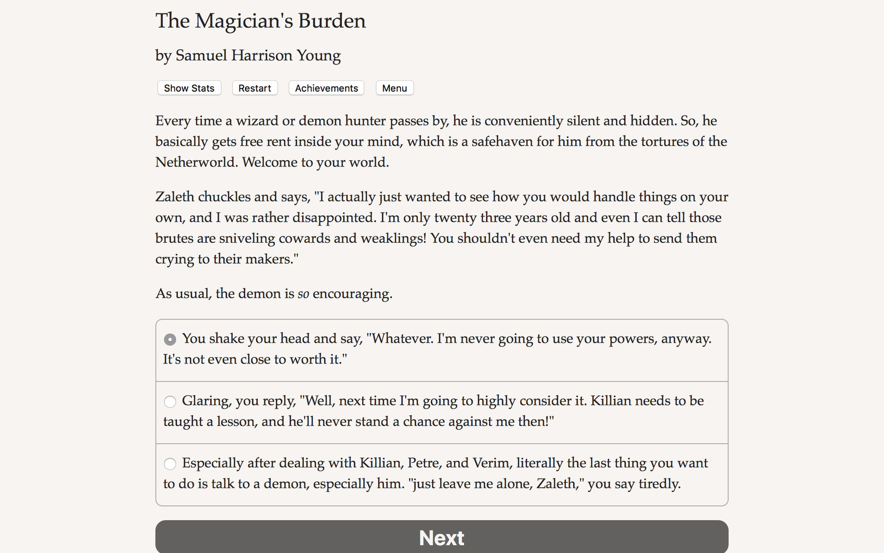 The Magician's Burden Demo #5